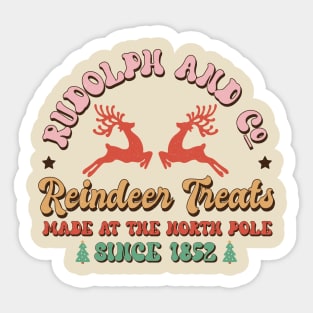 Rudolph and Co Reindeer Treats Sticker